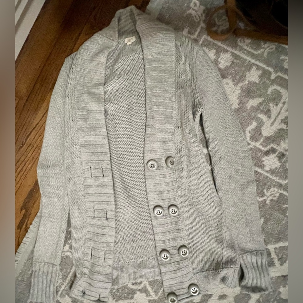 J.crew Grey Cardigan Sweater